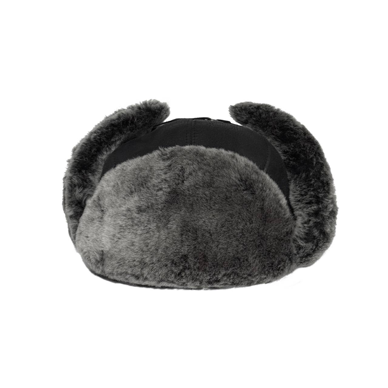 Leather Aviator Russian Ushanka Trapper Shearling Sheepskin Fur Ear Flap Waterproof Winter Hat