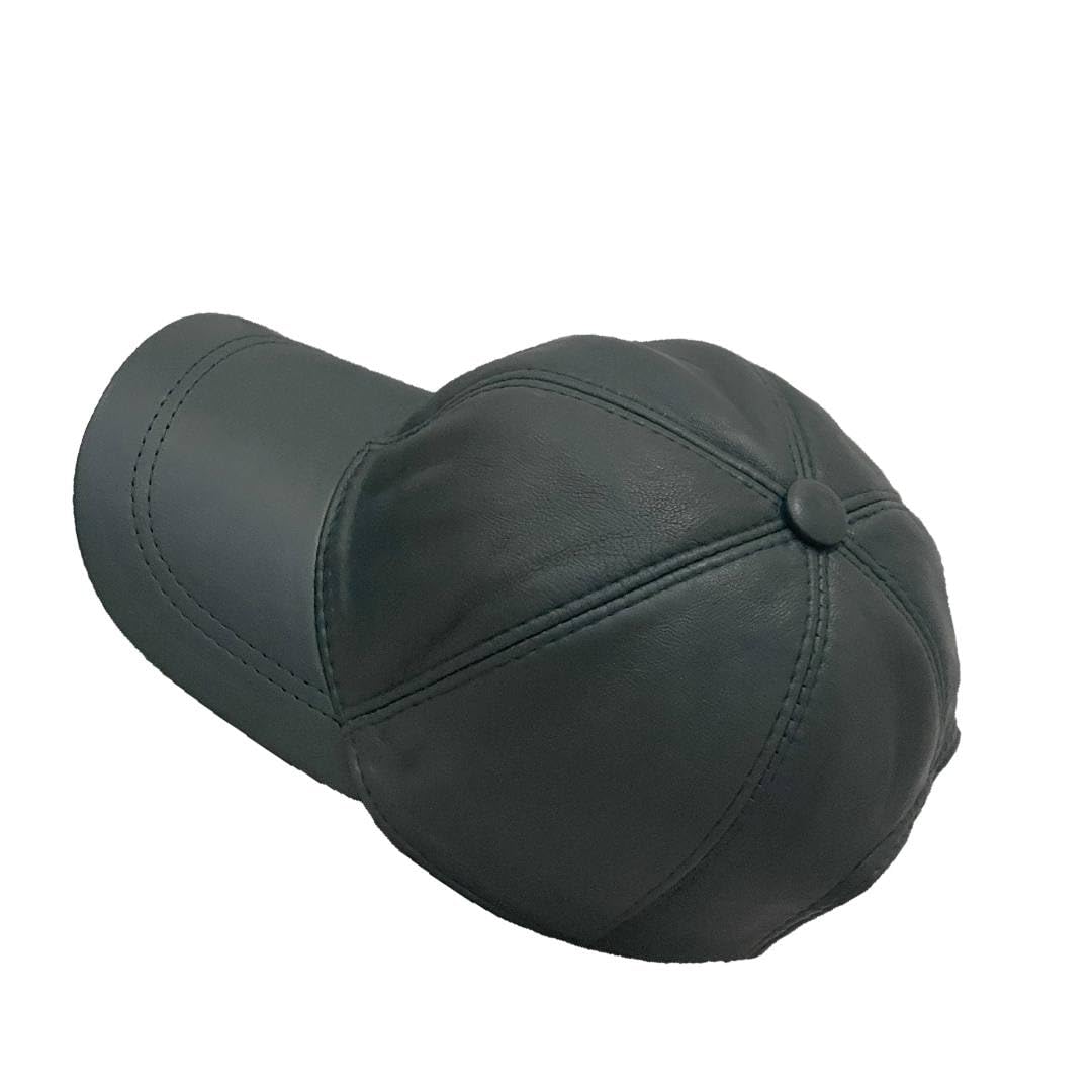 Real Leather Ball Cap for Men and Women Adjustable Dad Hat Sport Visor