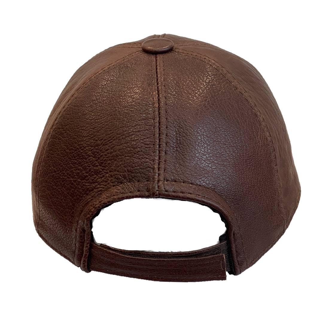 Lukkizara Real Genuine Lambskin Leather Baseball Cap Hat Sports Visor