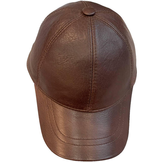 Lukkizara Real Genuine Lambskin Leather Baseball Cap Hat Sports Visor