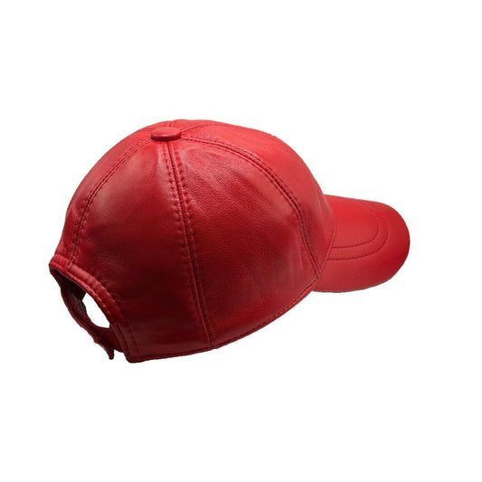 Pink Leather Baseball Cap Hat Sports Visor (Watermelom)