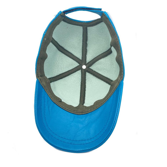 Lukkizara Leather Cap for Men Women Real Sheepskin Adjustble Hat Classic Referee Snapcack