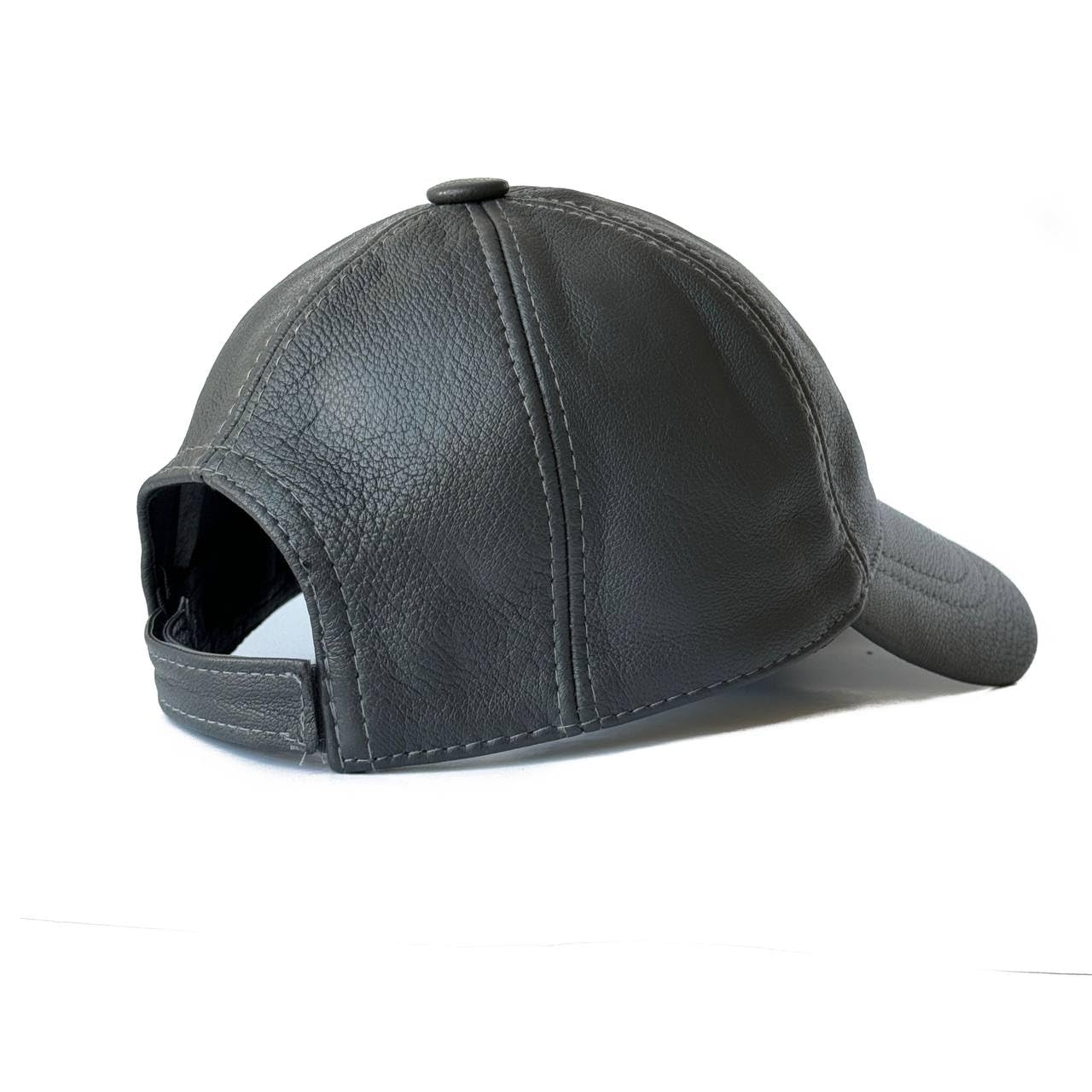 Leather Cap 100% Real Unisex Leather Baseball Cap Sports Visor Adjustable