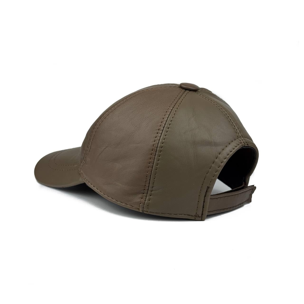 Lukkizara Genuine Leather Unisex Baseball Cap - 100% Lambskin Leather Adjustable Dad Hat
