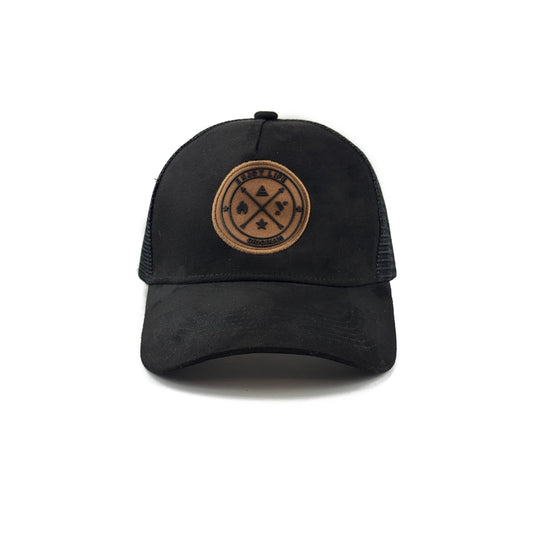 Premium Trucker Hat – Mesh Baseball Cap | Adjustable Eco-Friendly Suede Snapback Mesh Cap | Vintage Hat for Men & Women