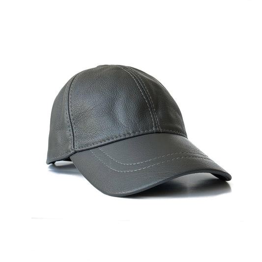 Leather Cap 100% Real Unisex Leather Baseball Cap Sports Visor Adjustable