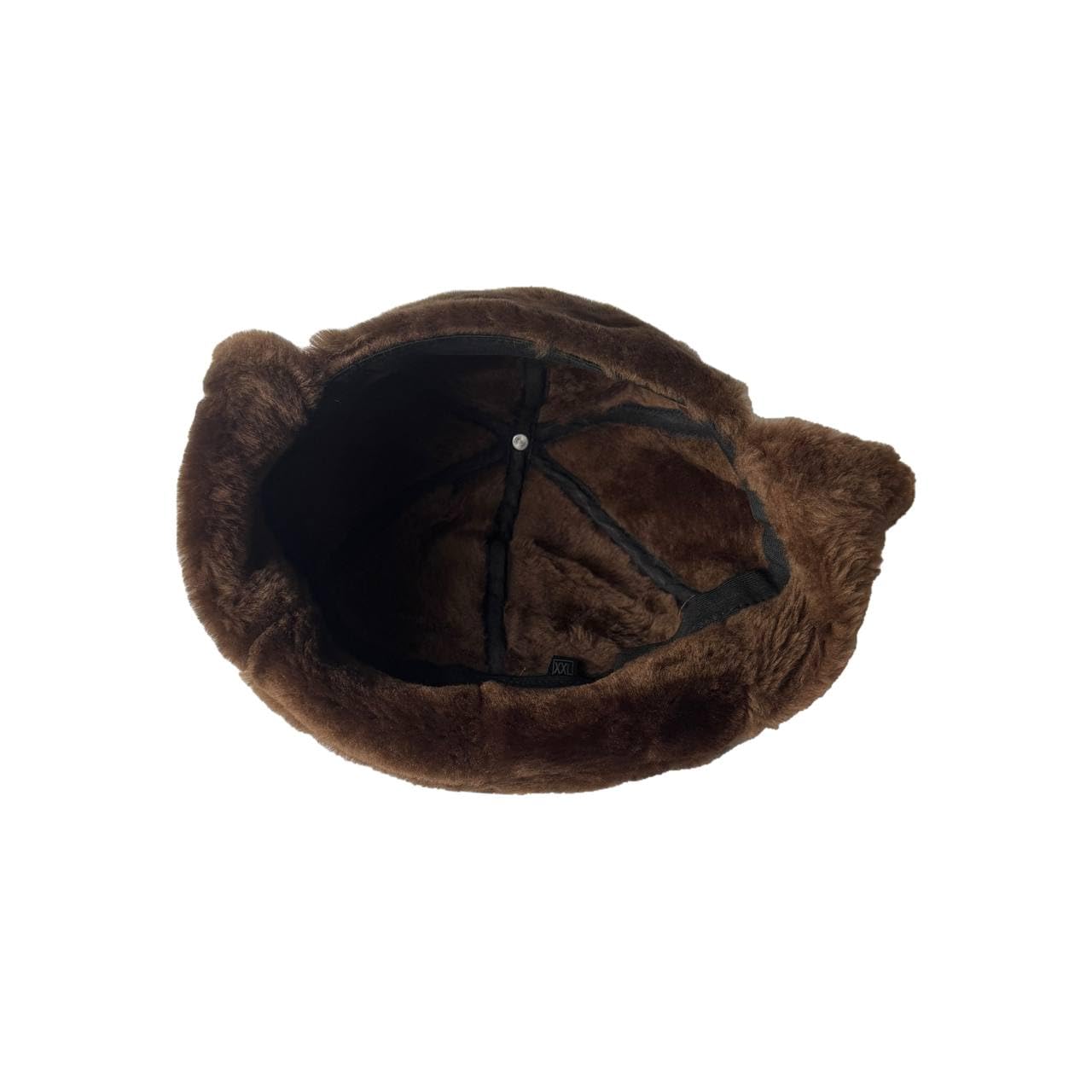 Leather Aviator Russian Ushanka Trapper Shearling Sheepskin Fur Ear Flap Waterproof Winter Hat