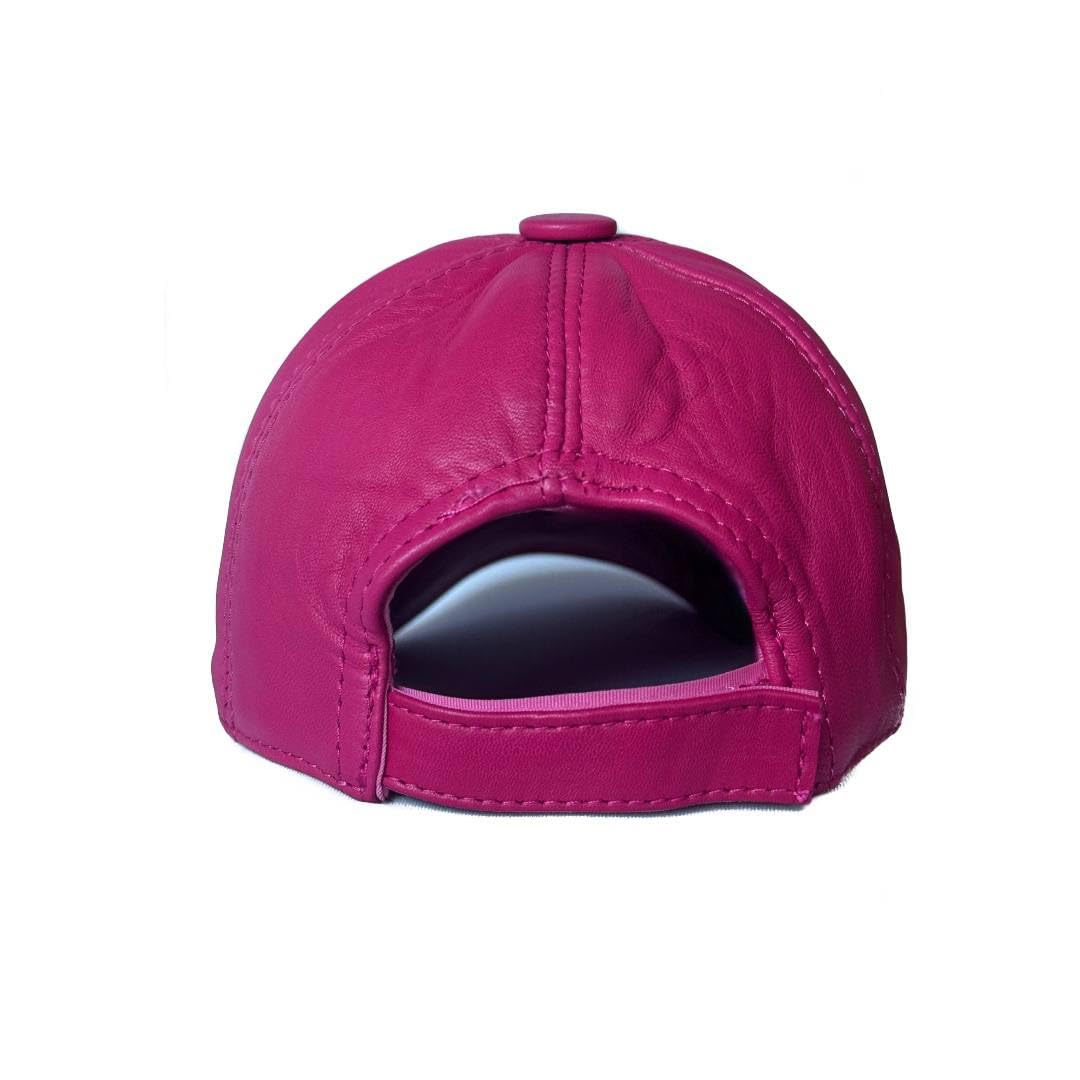Lukkizara Genuine Real Lambskin Leather Unisex Baseball Cap - 100% Sheepskin Adjustable
