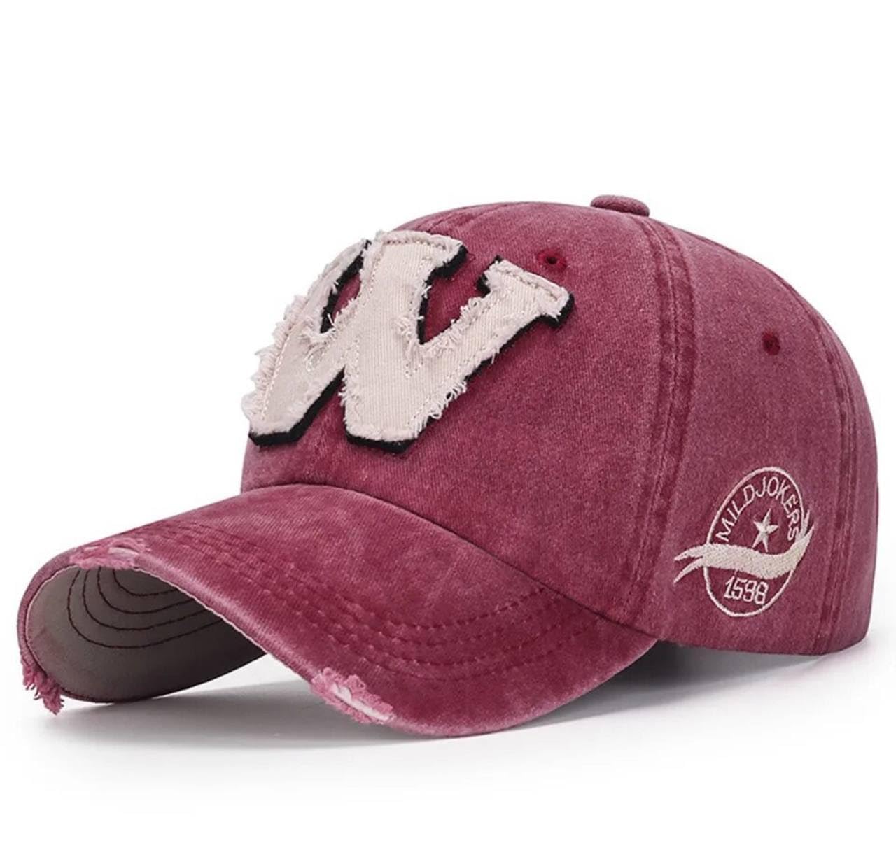 Distressed Vintage Hat Adjustable Snapback Retro Style, Cotton Baseball Cap Trucker Hiking Hat