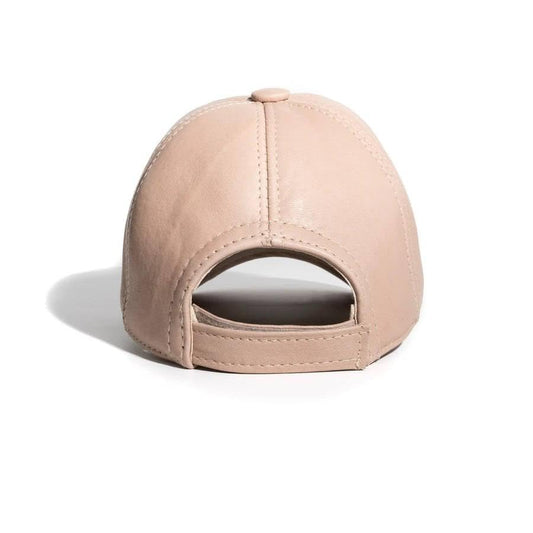 Lukkizara Genuine Real Lambskin Leather Unisex Baseball Cap - 100% Lambskin Adjustable