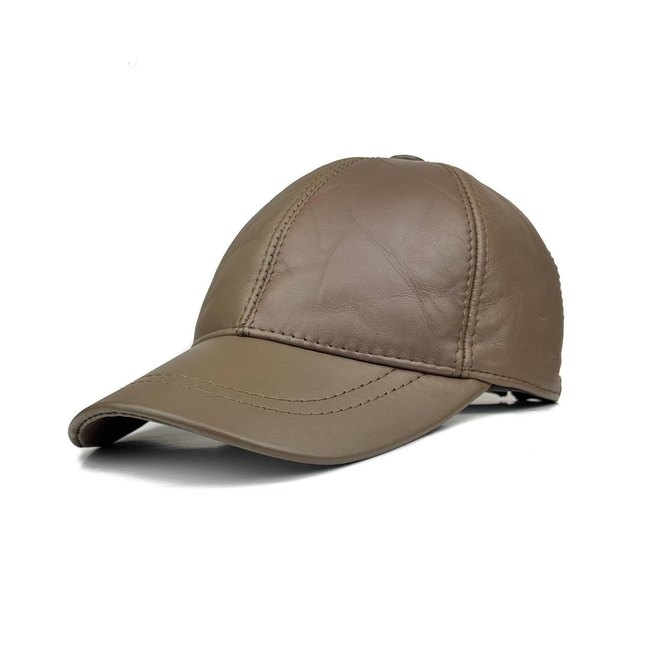 Lukkizara Genuine Leather Unisex Baseball Cap - 100% Lambskin Leather Adjustable Dad Hat