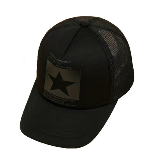 Men's Women's Star Print Baseball Cap Casual Breathable Sunscreen Mesh Hat for Outdoor Hiking Cycling Snapback Truker Hat