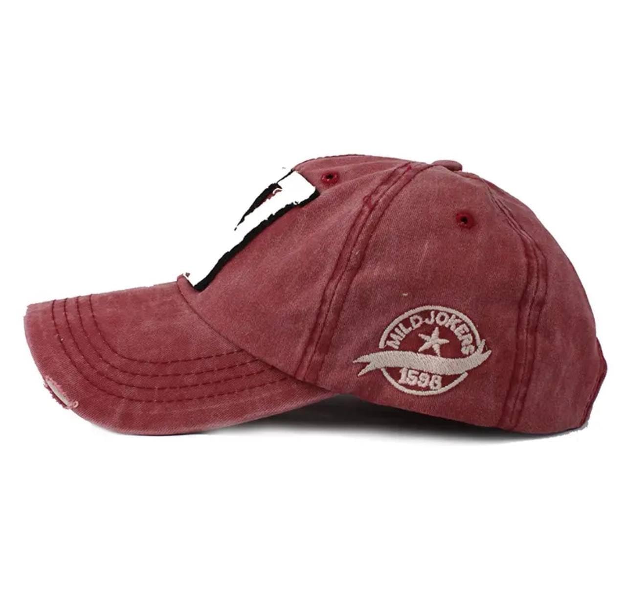 Distressed Vintage Hat Adjustable Snapback Retro Style, Cotton Baseball Cap Trucker Hiking Hat