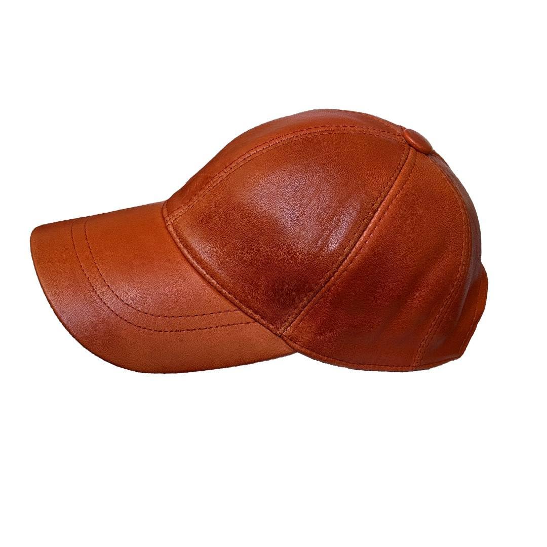 Lukkizara Mens Womans Leather Cap 100% Genuine Real Lambskin Leather