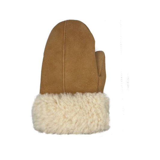 Lukkizara Men's and Women's Premium Shearling Sheepskin Leather Fur Mittens