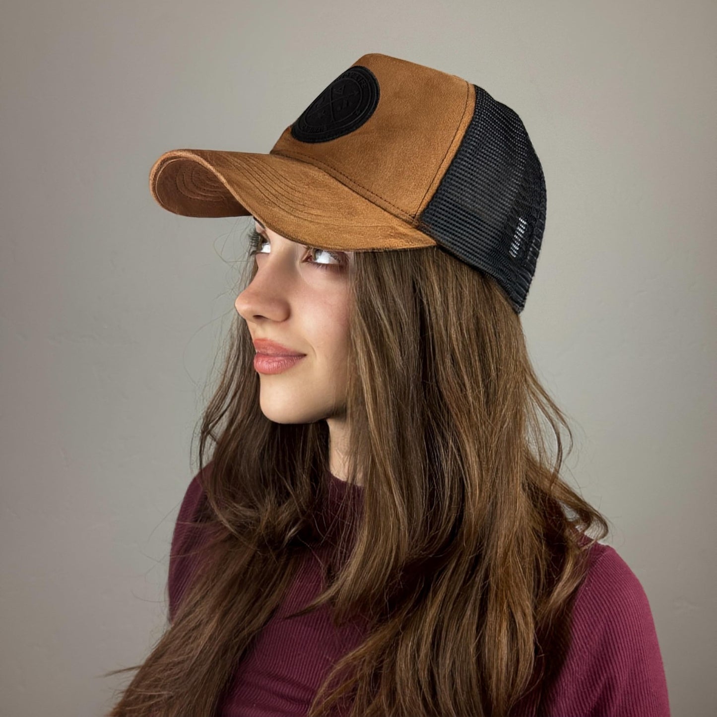 Premium Trucker Hat – Mesh Baseball Cap | Adjustable Eco-Friendly Suede Snapback Mesh Cap | Vintage Hat for Men & Women