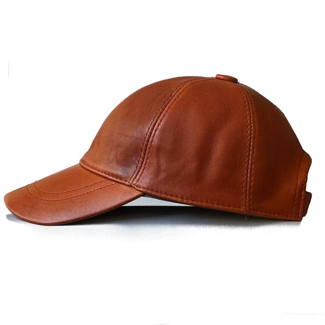 Lukkizara Mens Womans Leather Cap 100% Genuine Real Lambskin Leather