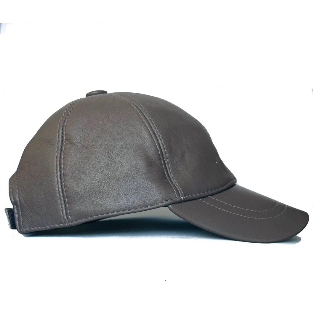 Genuine Leather Baseball Cap 100% Real Lambskin Leather Hat | Ball Cap