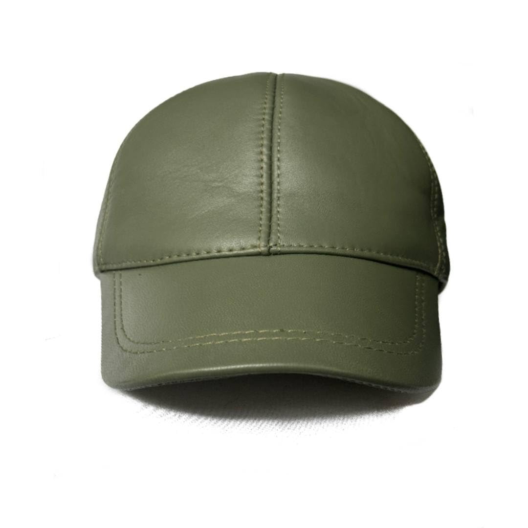 Lukkizara Real Genuine Lambskin Leather Baseball Cap Hat Sports Visor