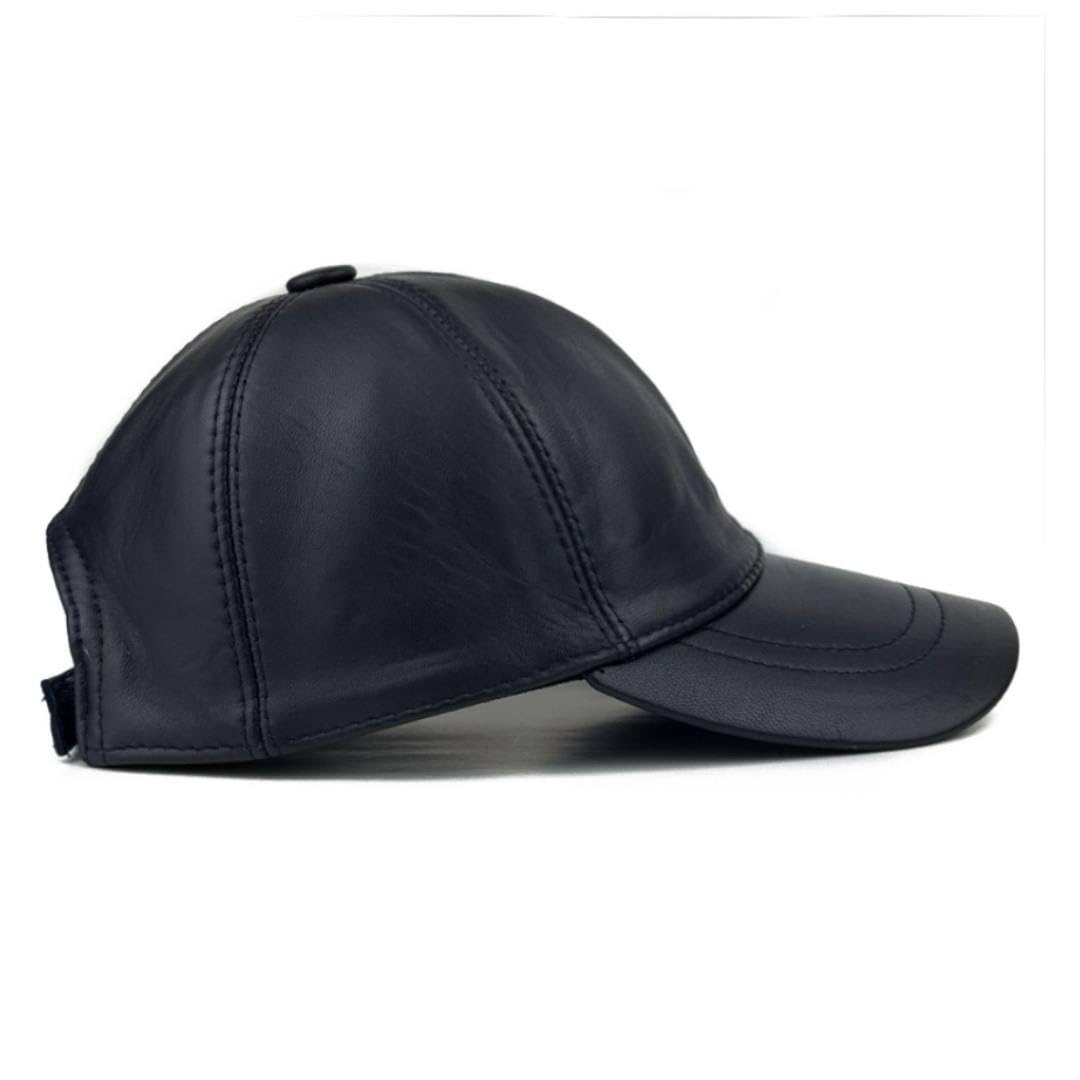 Genuine Leather Baseball Cap 100% Real Lambskin Leather Hat | Ball Cap