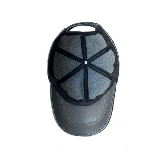 Lukkizara Real Genuine Lambskin Leather Baseball Cap Hat Sports Visor