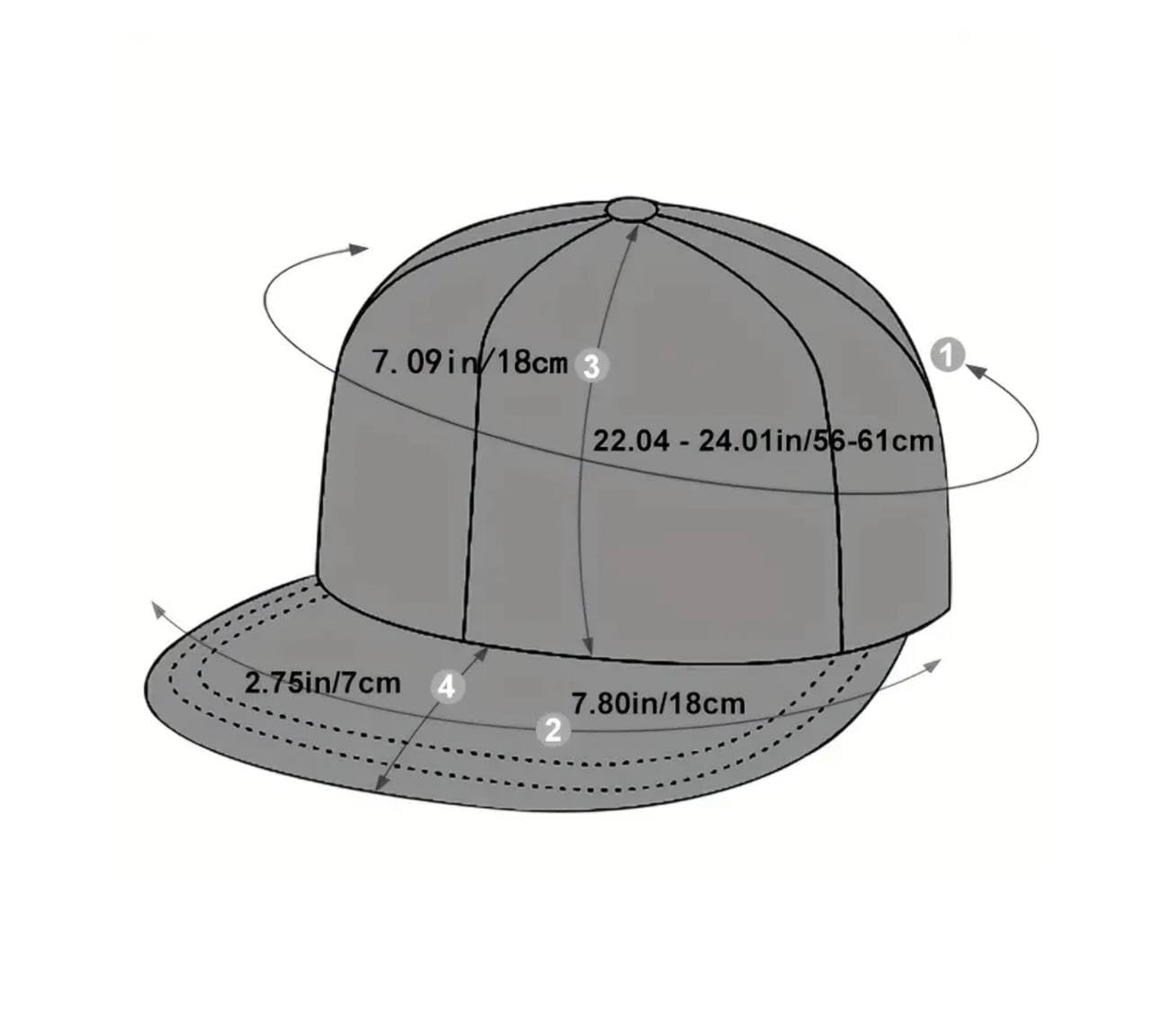 Lukkizara Flat Brim Hat Unisex Hat Cap Adjustable Snapback Cap for Men Women Boys Girls Navy