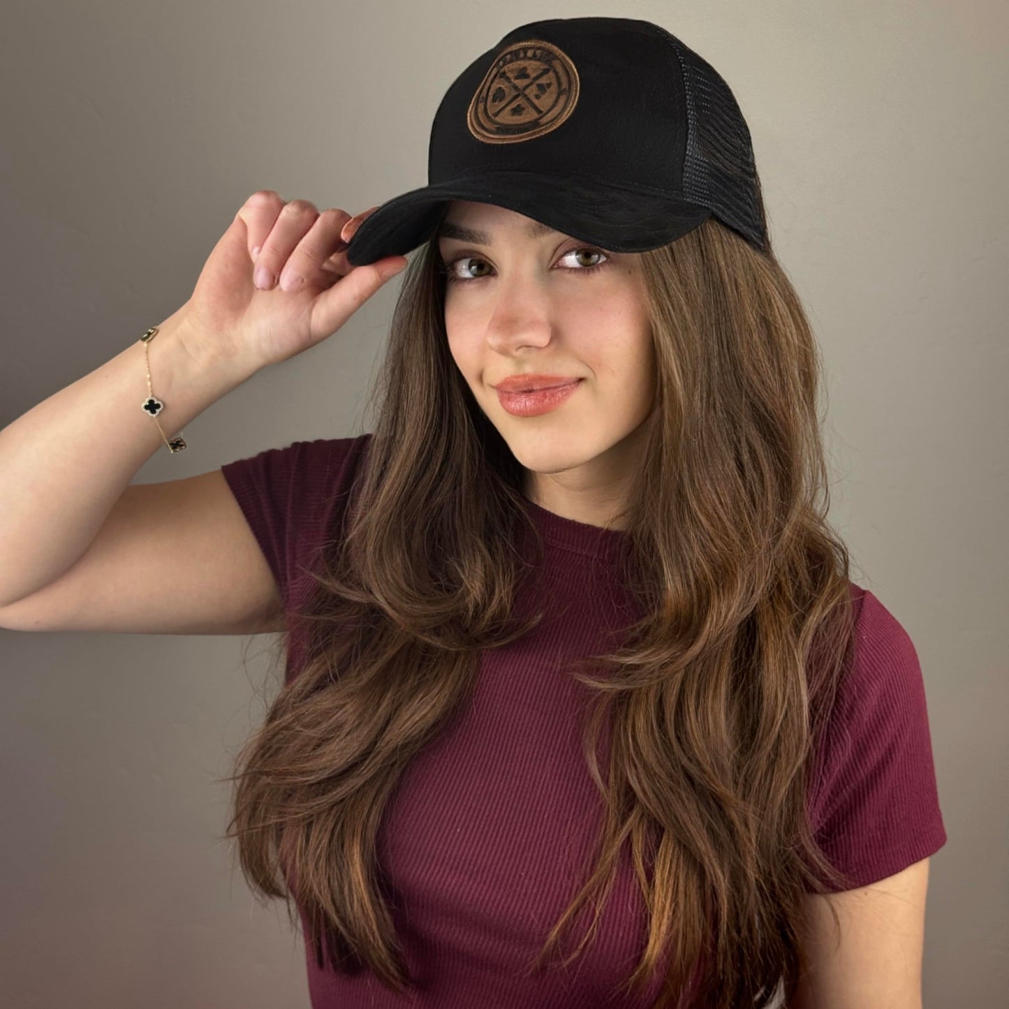 Premium Trucker Hat – Mesh Baseball Cap | Adjustable Eco-Friendly Suede Snapback Mesh Cap | Vintage Hat for Men & Women