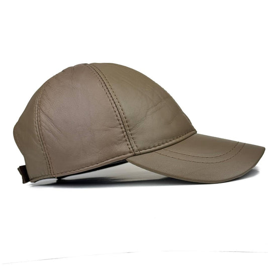 Real Leather Ball Cap for Men and Women Adjustable Dad Hat Sport Visor