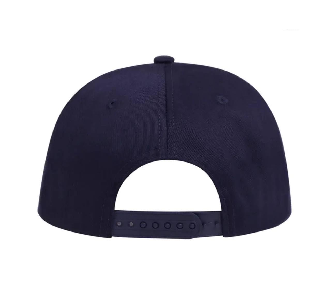 Lukkizara Flat Brim Hat Unisex Hat Cap Adjustable Snapback Cap for Men Women Boys Girls Navy