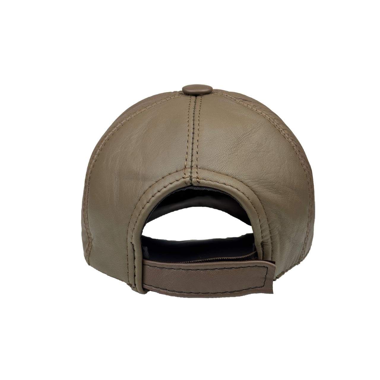 Lukkizara Genuine Leather Unisex Baseball Cap - 100% Lambskin Leather Adjustable Dad Hat