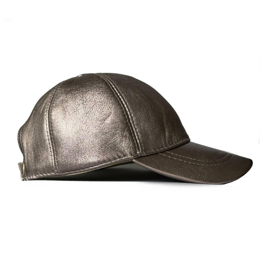 Genuine Leather Baseball Cap 100% Real Lambskin Leather Hat | Ball Cap