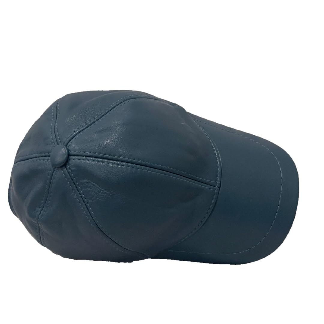 Lukkizara Real Genuine Leather Unisex Baseball Cap - 100% Lambskin Leather Adjustable Dad Hat