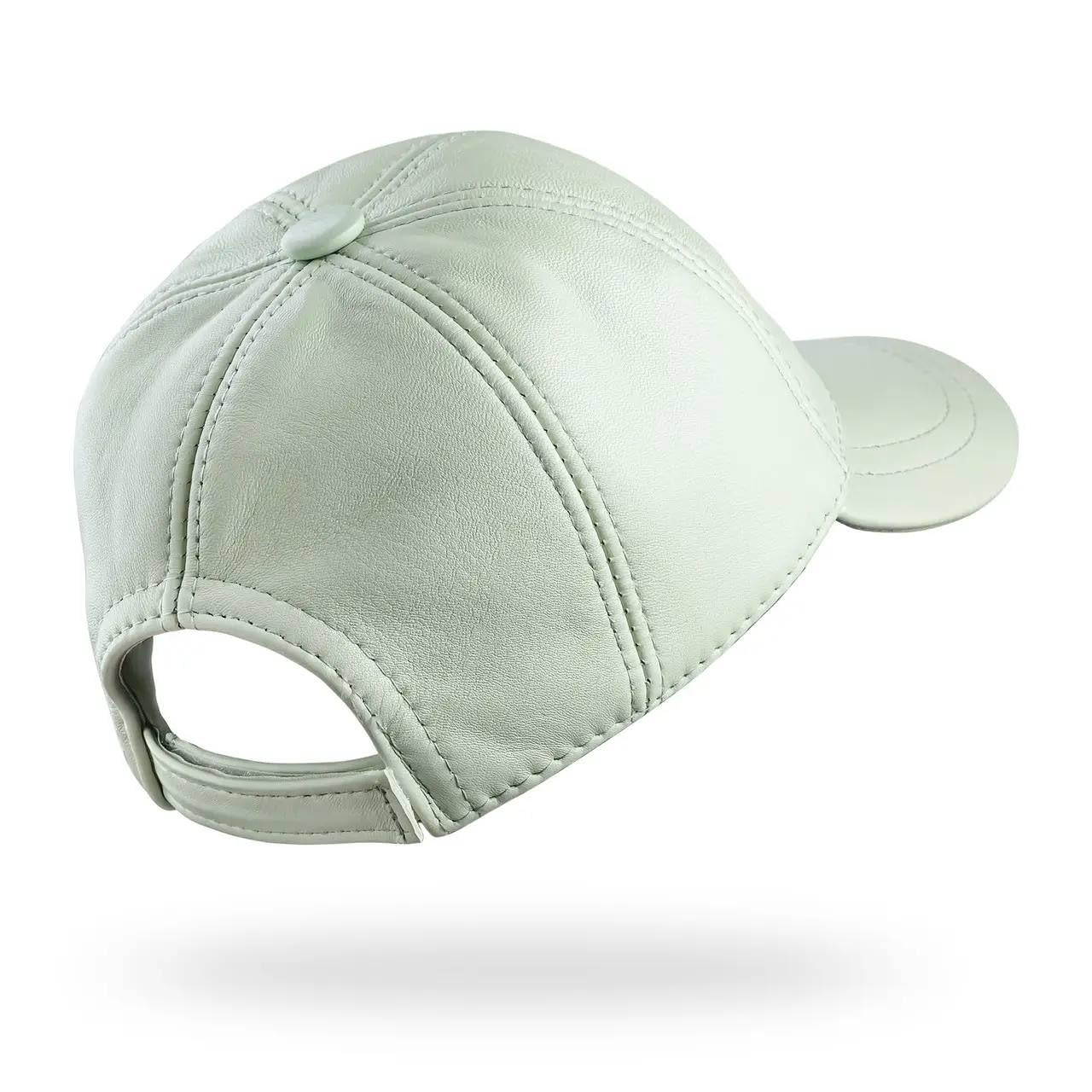 Genuine Leather Baseball Cap 100% Real Lambskin Leather Hat | Ball Cap
