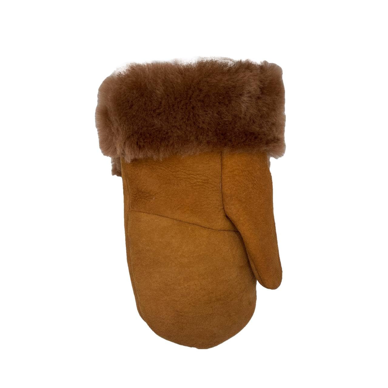 Lukkizara Men's and Women's Premium Shearling Sheepskin Leather Fur Mittens