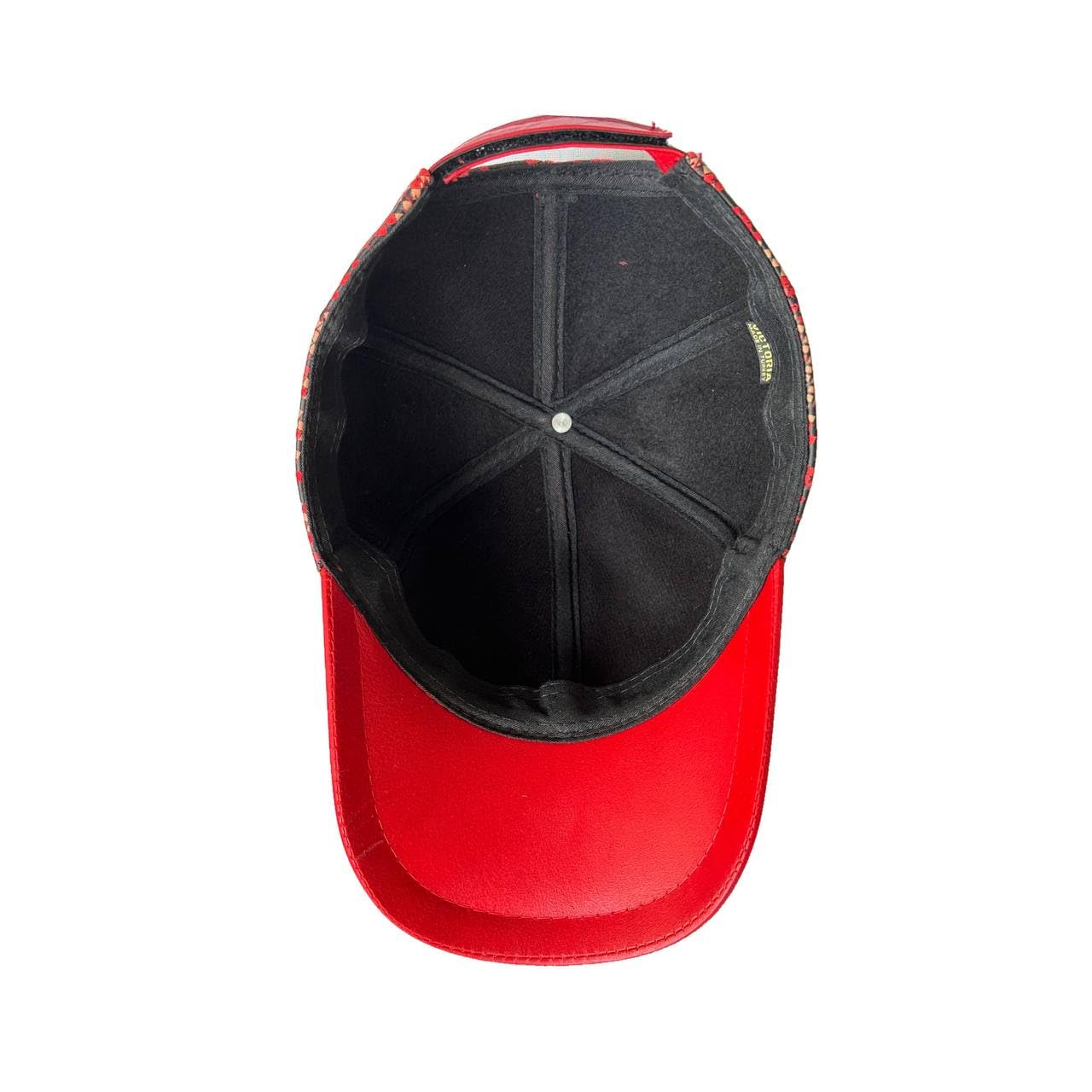Adjustable Leather Hat Genuine Lambskin Leather Baseball Cap Sports Visor Unisex