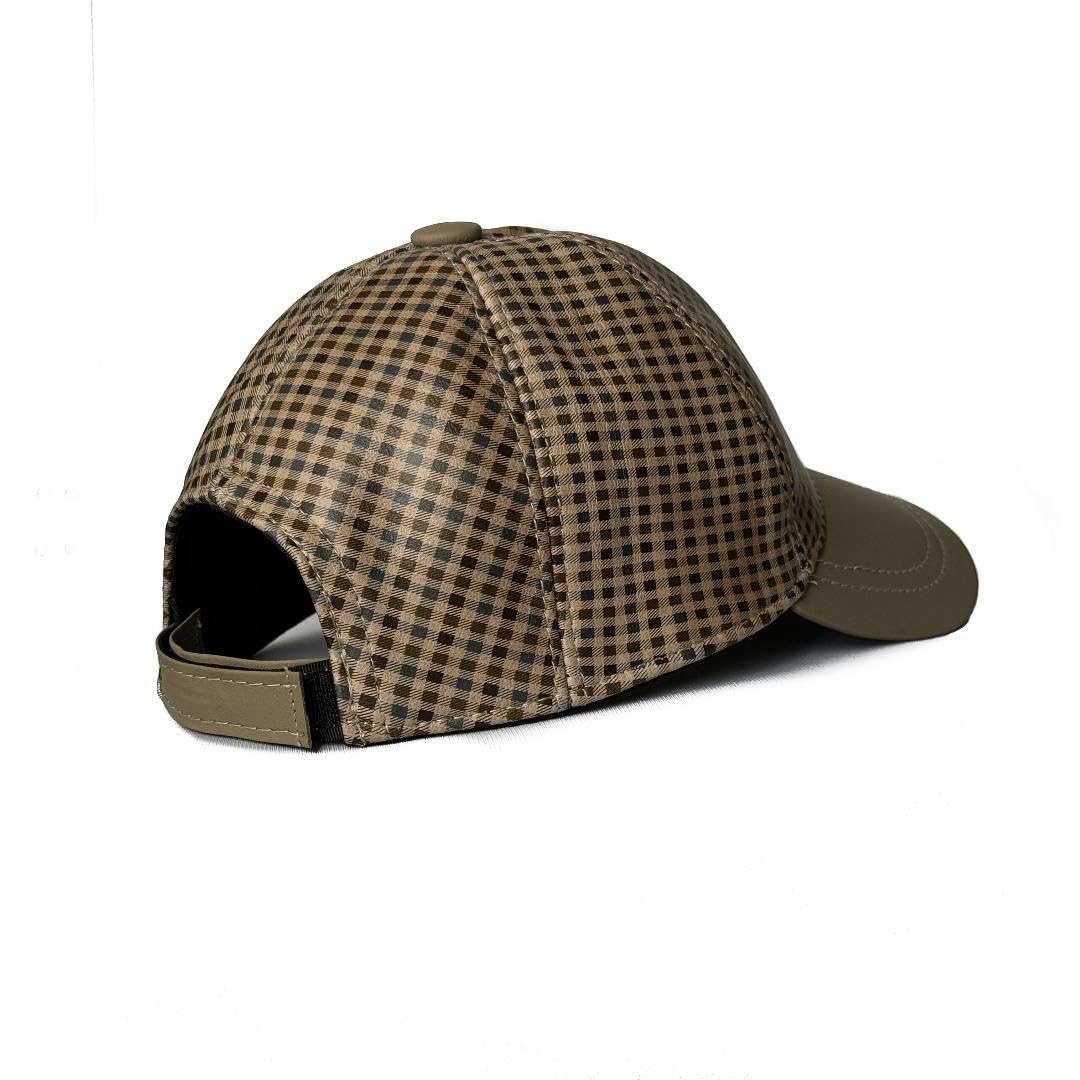 Adjustable Leather Hat Genuine Lambskin Leather Baseball Cap Sports Visor Unisex