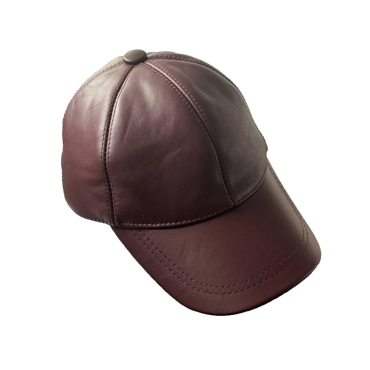 Lukkizara Real Leather Baseball Cap for Women. 100% Genuine Sheepskin Adjustable Classic Hat for Walking. Pink