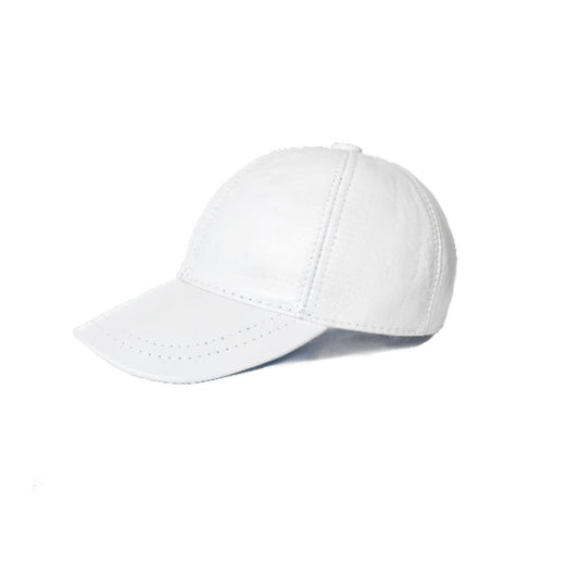 Lukkizara Genuine Real Lambskin Leather Unisex Baseball Cap - 100% Sheepskin Adjustable