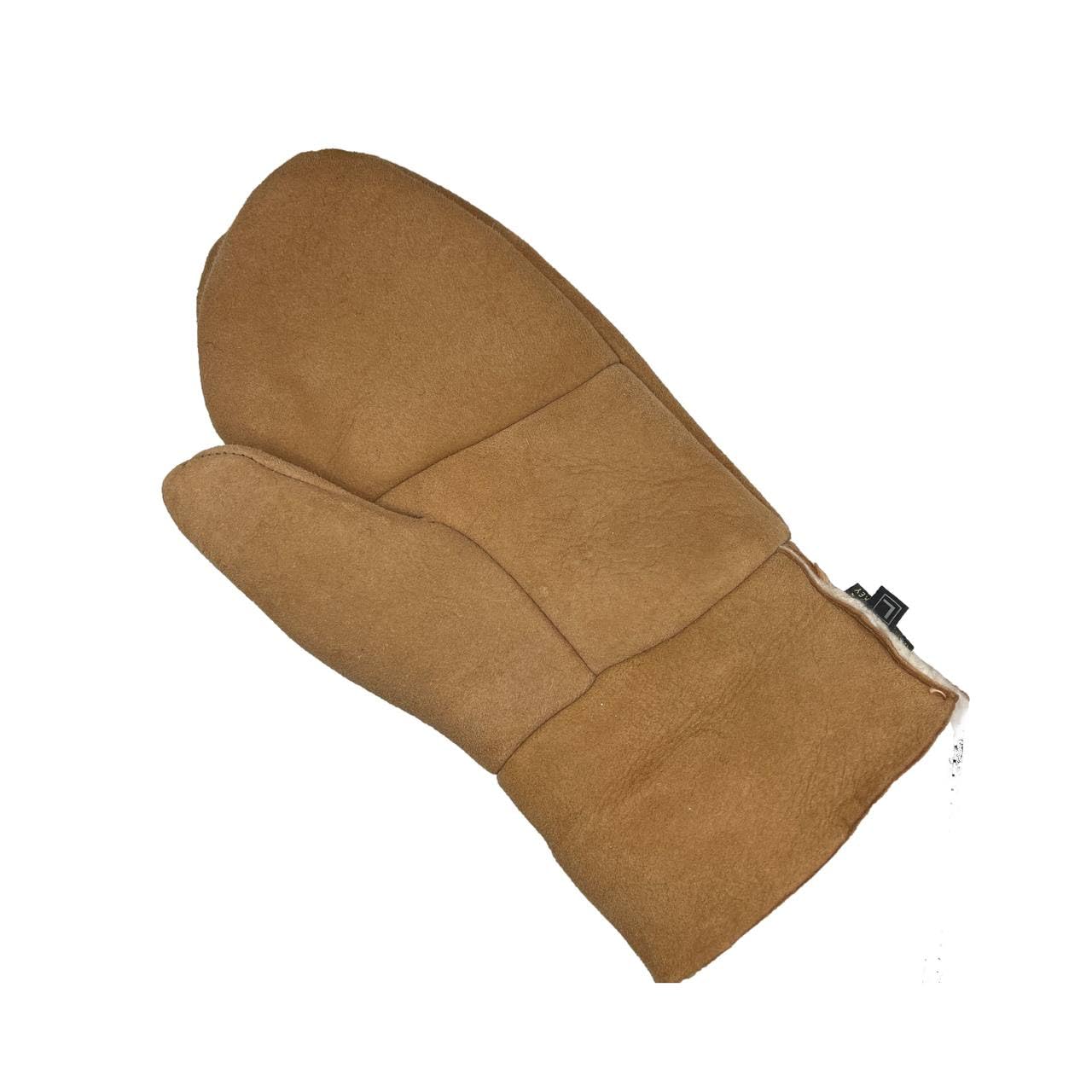Lukkizara Men's and Women's Premium Shearling Sheepskin Leather Fur Mittens