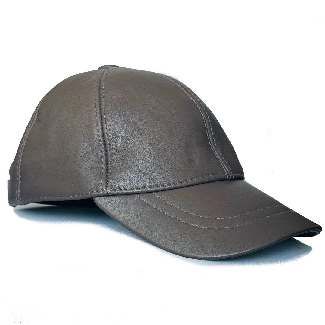 Genuine Leather Baseball Cap 100% Real Lambskin Leather Hat | Ball Cap