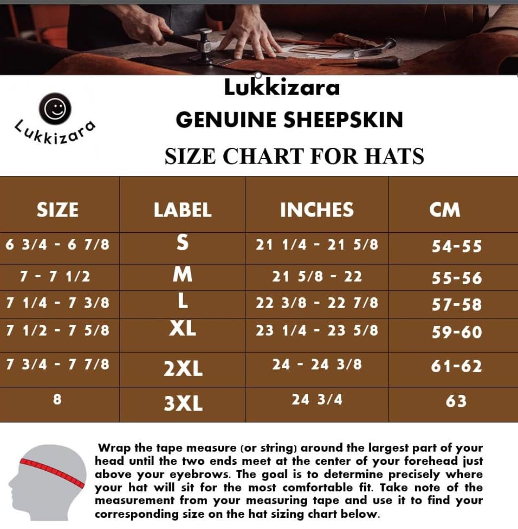 Genuine Sheepskin Shearling Leather Fur Trapper Russian Ushanka for Men Women Visor Cap