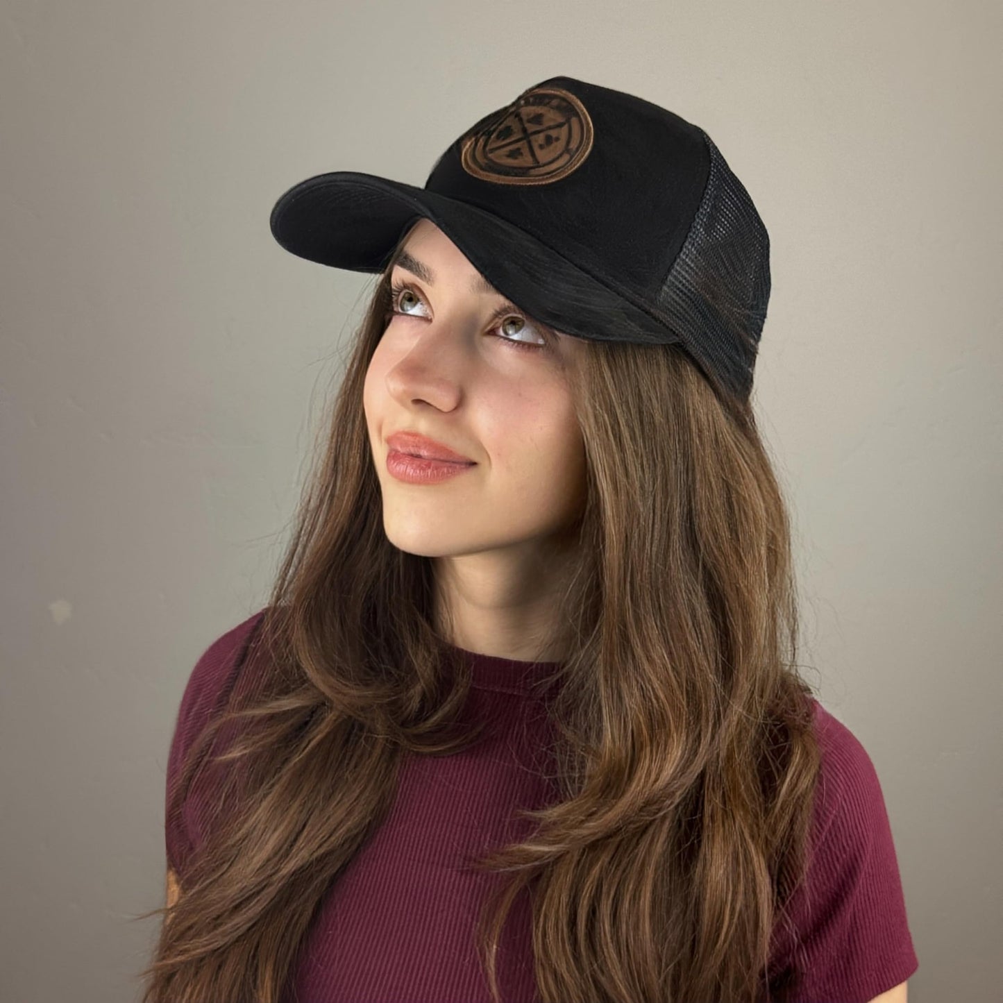 Premium Trucker Hat – Mesh Baseball Cap | Adjustable Eco-Friendly Suede Snapback Mesh Cap | Vintage Hat for Men & Women