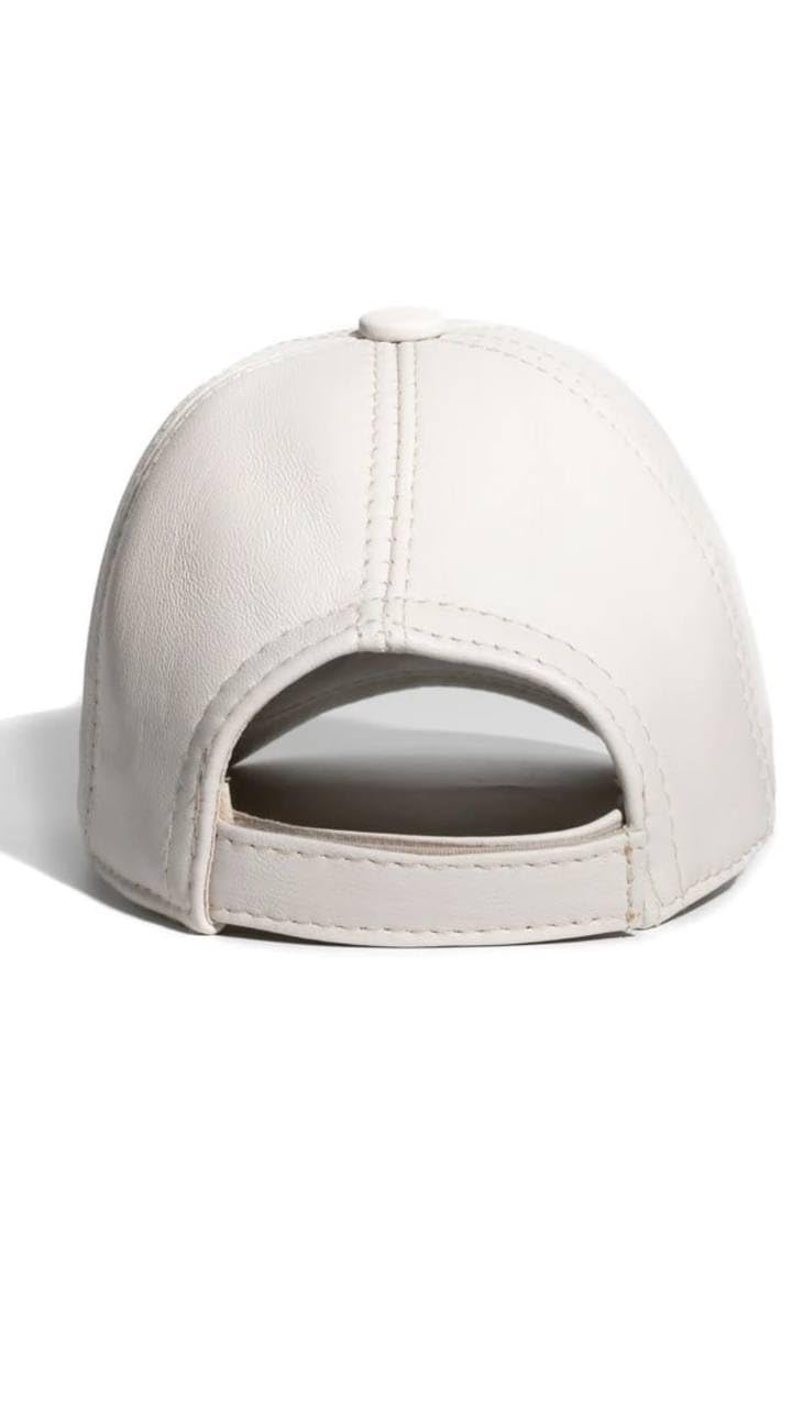 Lukkizara Genuine Real Lambskin Leather Unisex Baseball Cap - 100% Lambskin Adjustable