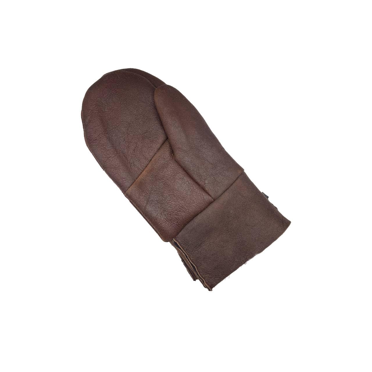 Lukkizara Men's and Women's Premium Shearling Sheepskin Leather Fur Mittens