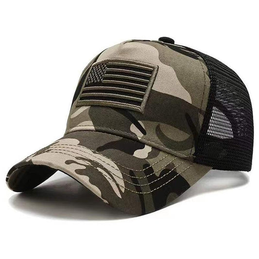 American Flag Baseball Cap (Green)