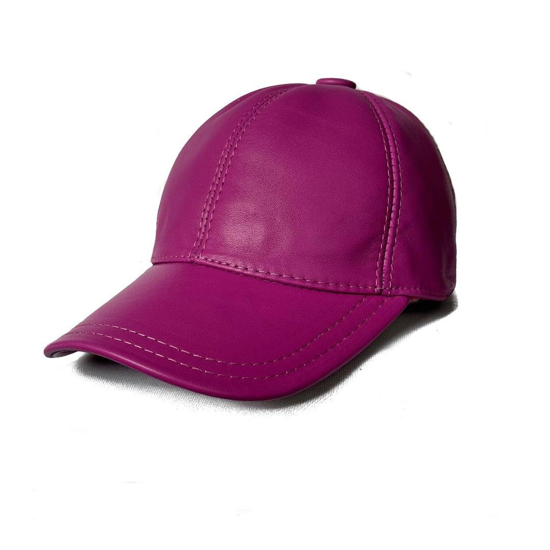 Lukkizara Genuine Real Lambskin Leather Unisex Baseball Cap - 100% Sheepskin Adjustable