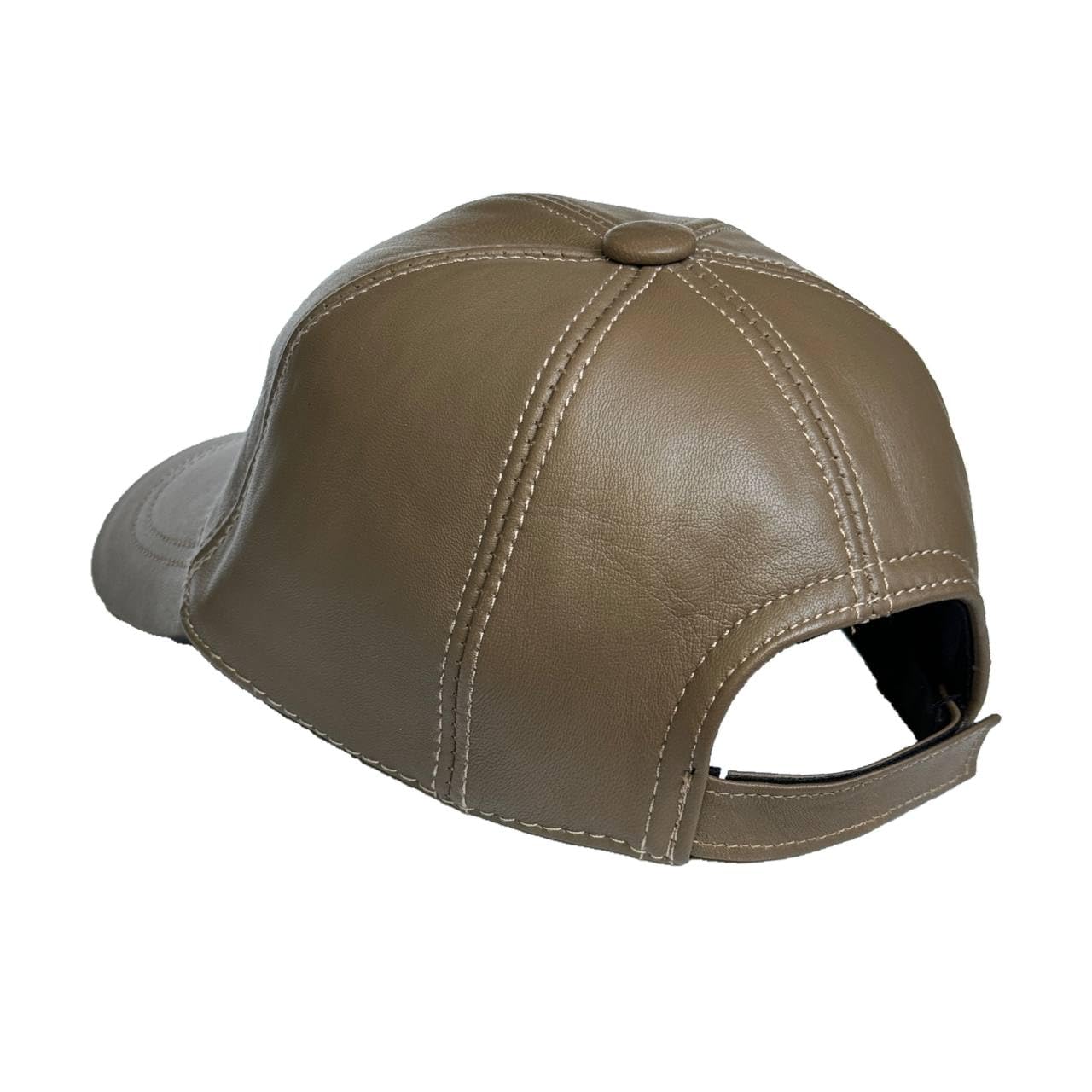 Genuine Leather Baseball Cap 100% Real Lambskin Leather Hat | Ball Cap