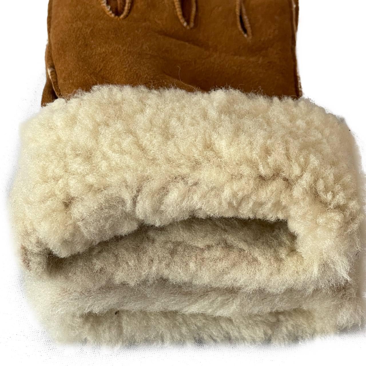 Lukkizara Leather Gloves for Mens Women Shearling Sheepskin Fu Winter Warm Gloves S-2XL