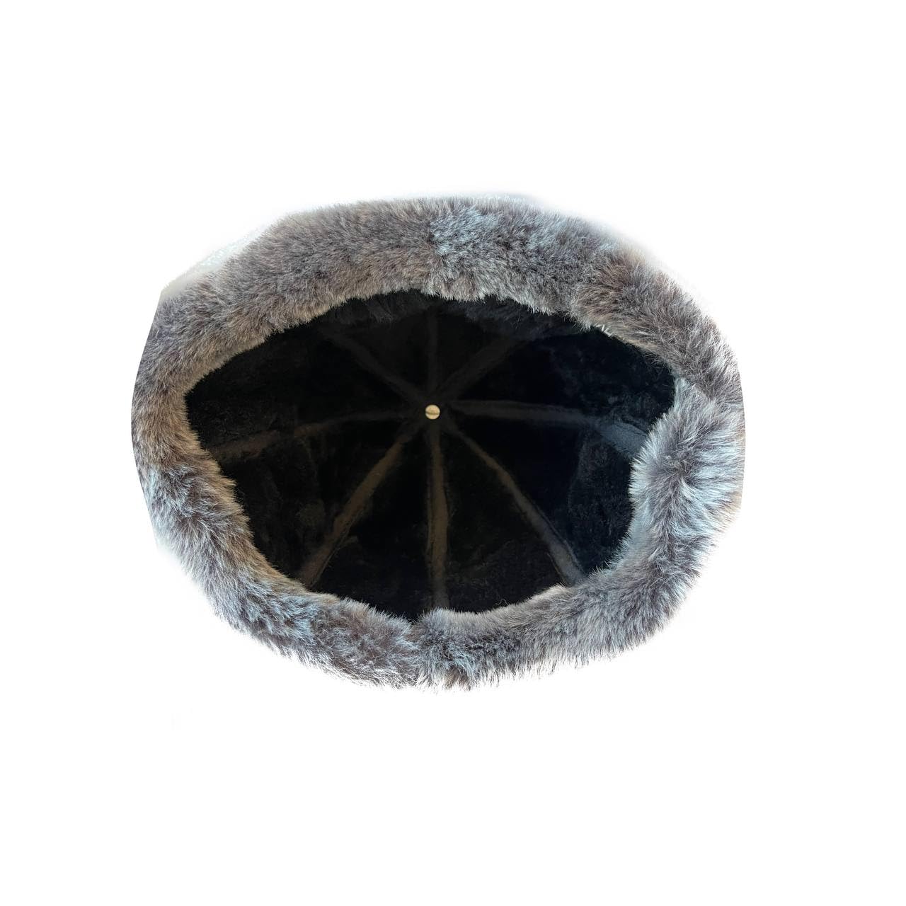 Lukkizara Winter Leather Hat Shearling Sheepskin Fur Beanie Hat