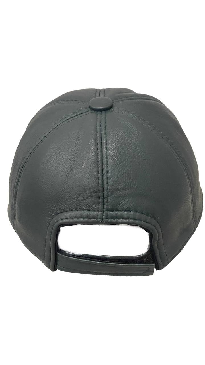 Real Leather Ball Cap for Men and Women Adjustable Dad Hat Sport Visor